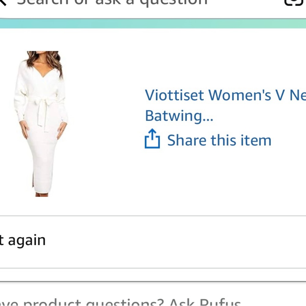 White V-Neck Wrap Dress